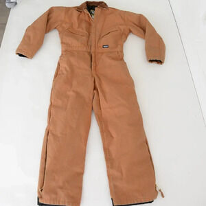 Walls Workwear Tan Thick Canvas Cotton  Lined Warm Coveralls Size 38-40 Chest